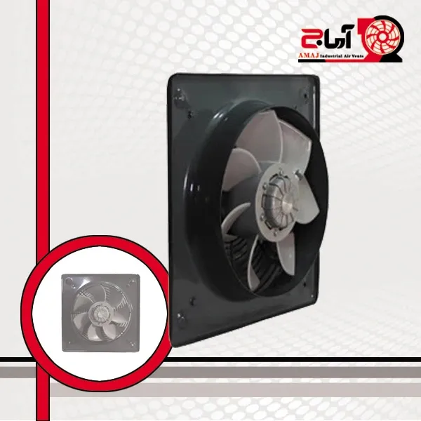هواکش صنعتی ایلکا مدل VIE-50A4S سایز ۵۰ با پروانه پلاستیکی