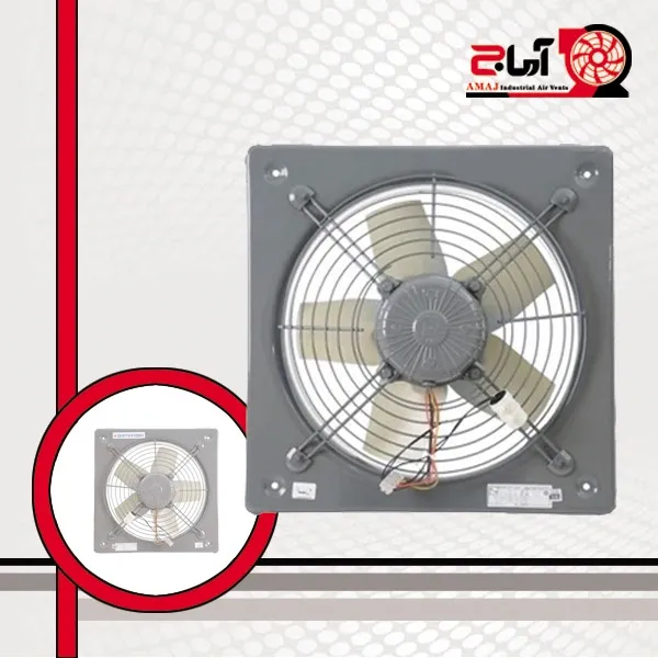 هواکش صنعتی ۴۰ سانت دمنده مدل VID-40D2S تک‌ فاز