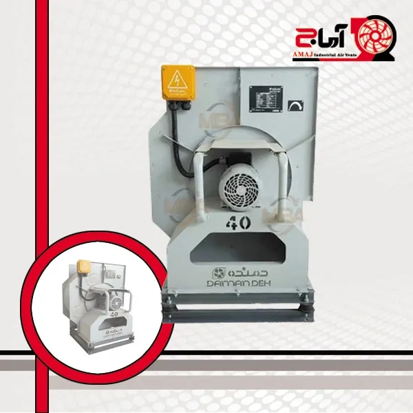 فن سانتریفیوژ بکوارد دمنده مدل BIB40.12.DN60.4T(سه فاز)